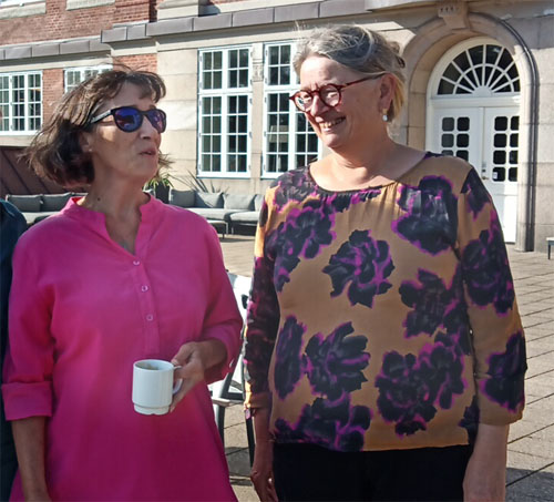 Vibeke Hejgaard (th) med Anette Paulin til FSGOS-kongressen på Kolding Fjord Hotel